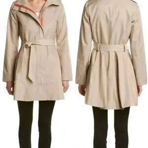 Kensie Light Beige Rain ☔️ Zip-Front Jacket